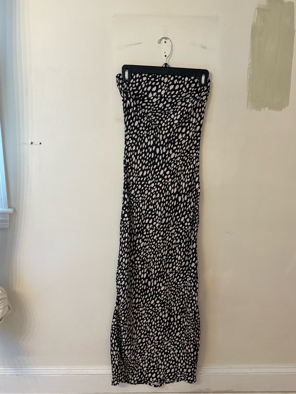 RESA Black and White Spotted Maxi Skirt